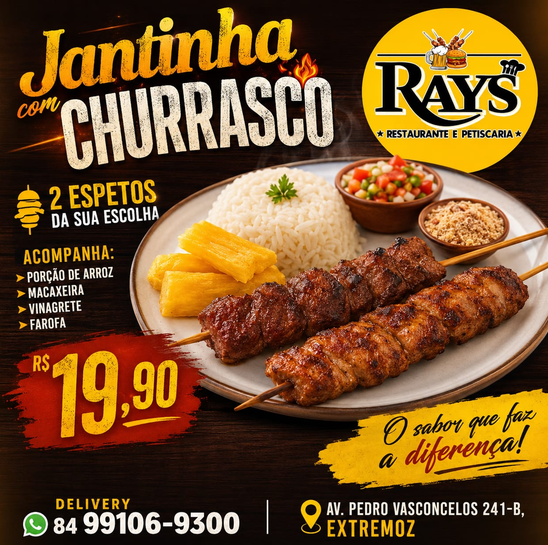 Jantinha churrasco do Ray's