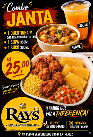 Combo de janta do Ray's